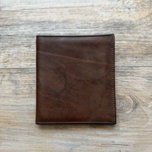 Vintage Prince Gardner Full Grain Cowhide Leather Wallet Brown Classic Bifold